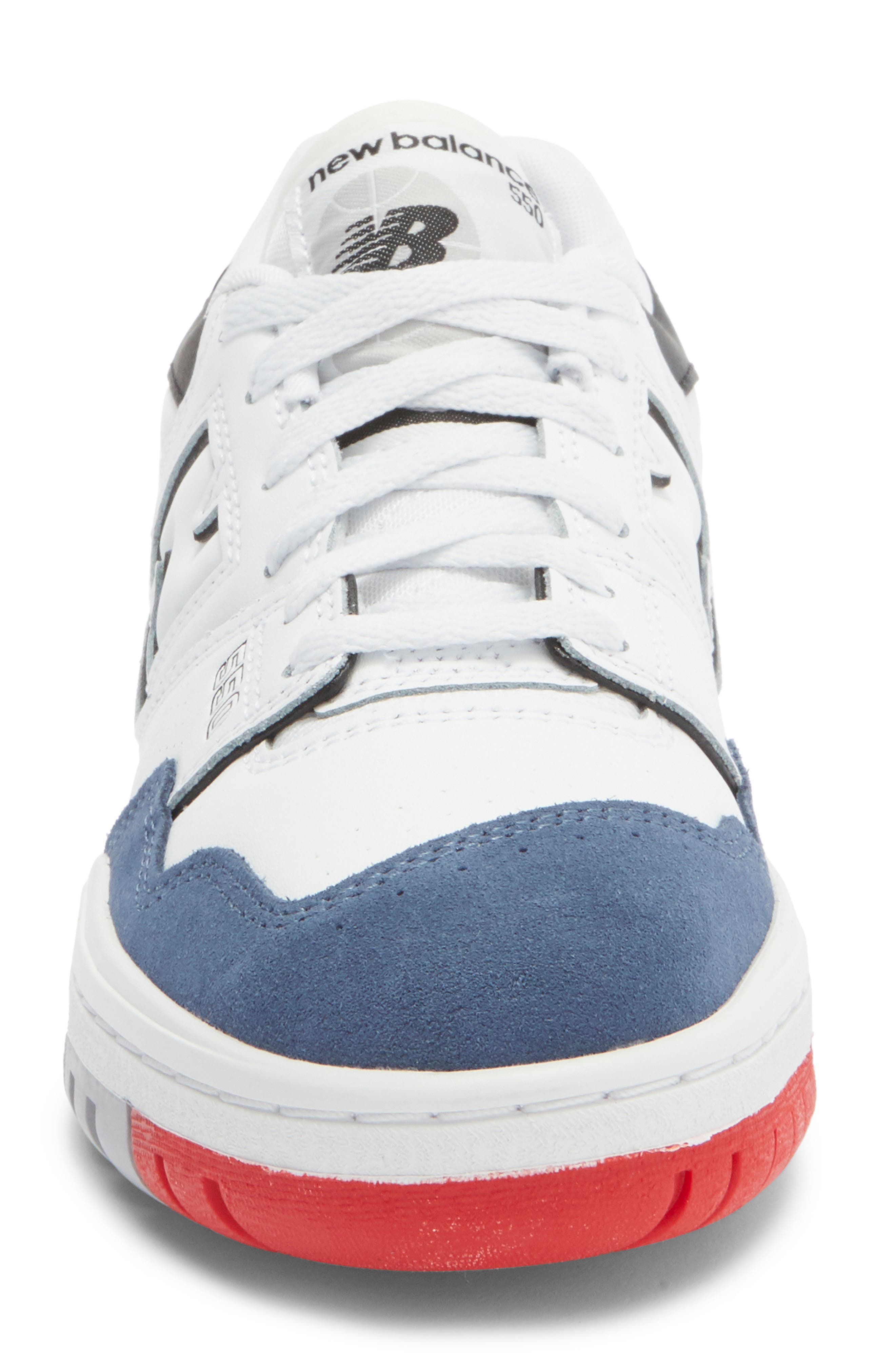 New Balance 550 Basketball Sneaker, Alternate, color, White/ Vintage Indigo