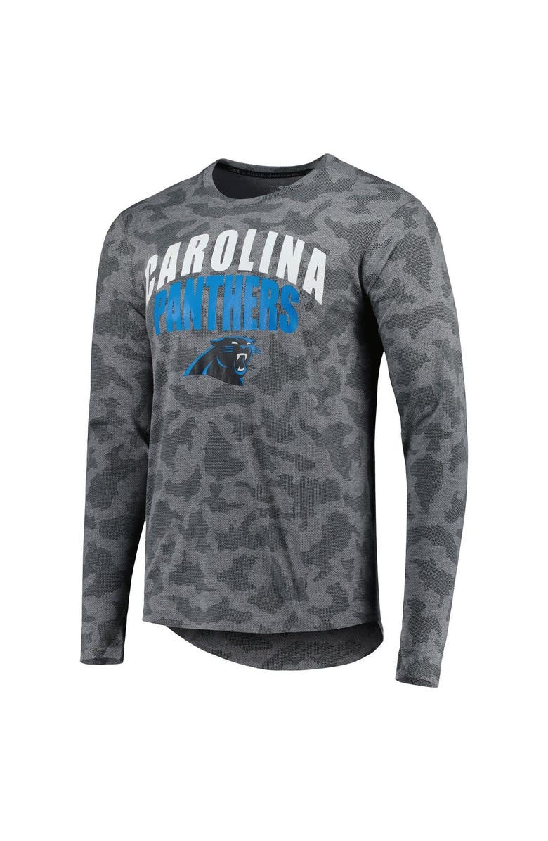 MSX BY MICHAEL STRAHAN Men's MSX by Michael Strahan Gray Carolina Panthers Performance Camo Long Sleeve T-Shirt, Alternate, color, 