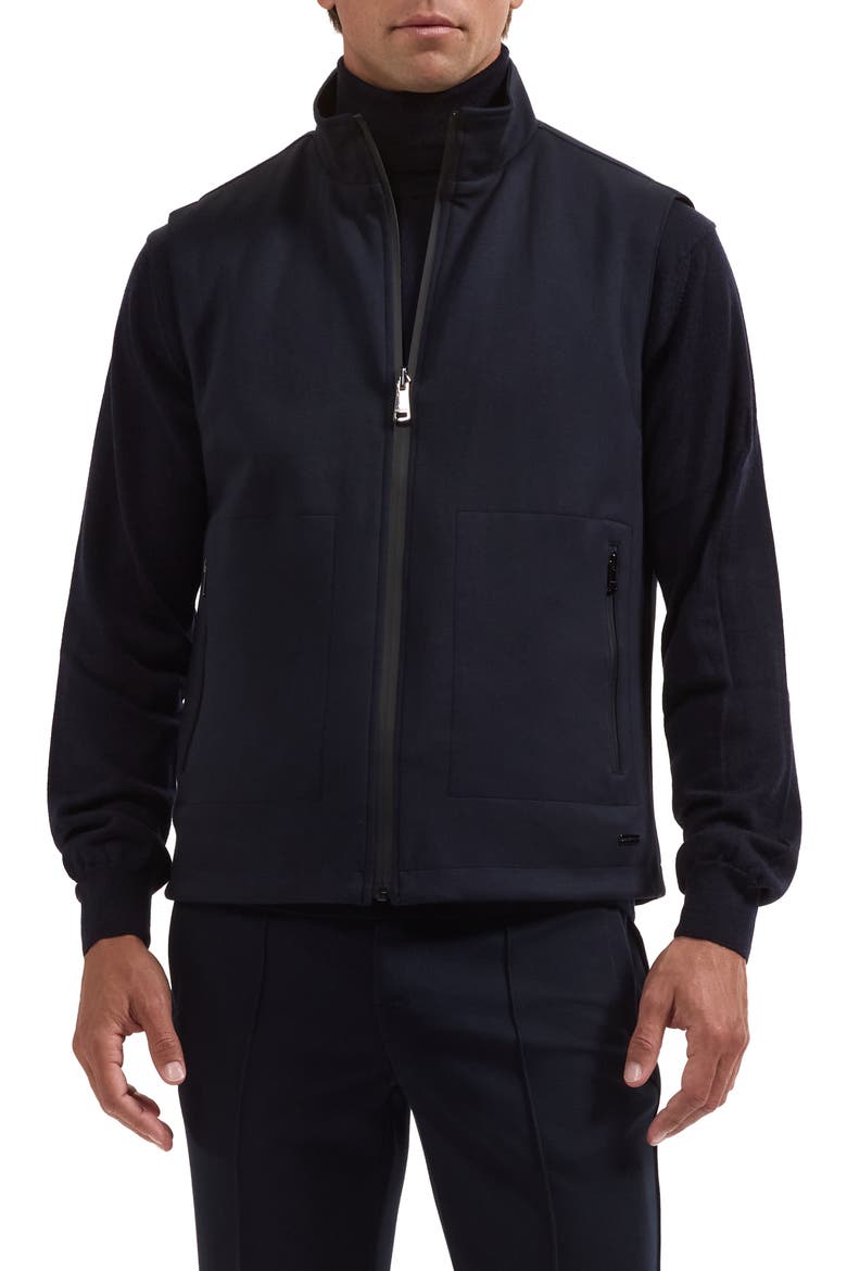 Soft Touch Knit Vest, Main, color, NAVY