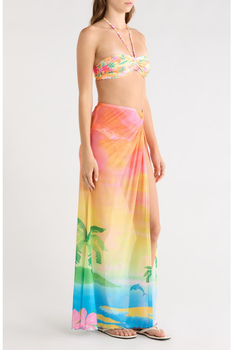 Sheer Mesh Cover-Up Maxi Skirt, Alternate, color, BAHAMA BREEZE