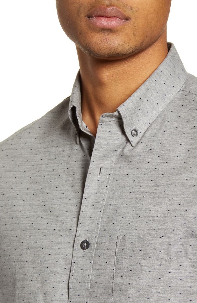 NORDSTROM MEN'S SHOP Trim Fit Button-Down Shirt, Alternate, color, 