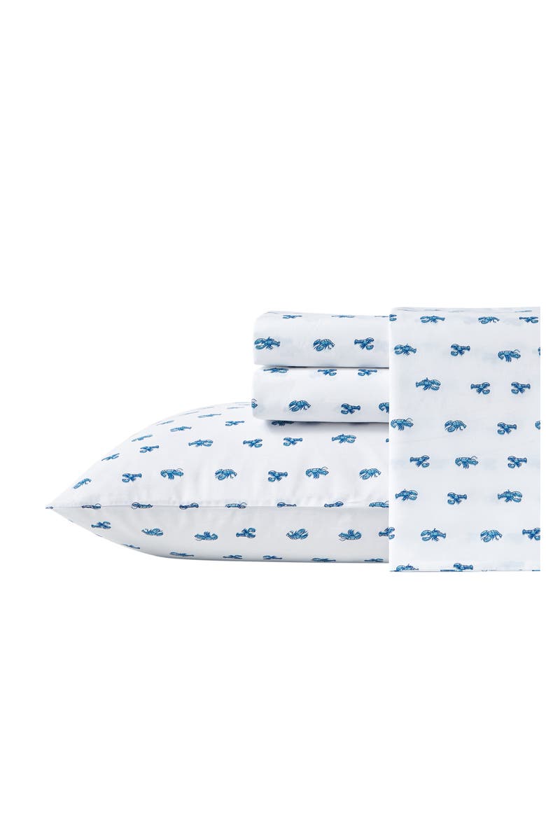 Closyter 200 Thread Count Cotton Percale Sheet Set, Alternate, color, BLUE