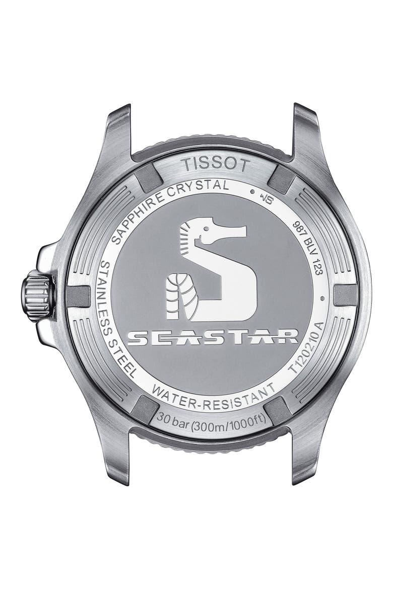 Seastar 1000 Silicone Watch, 36mm, Alternate, color, WHITE