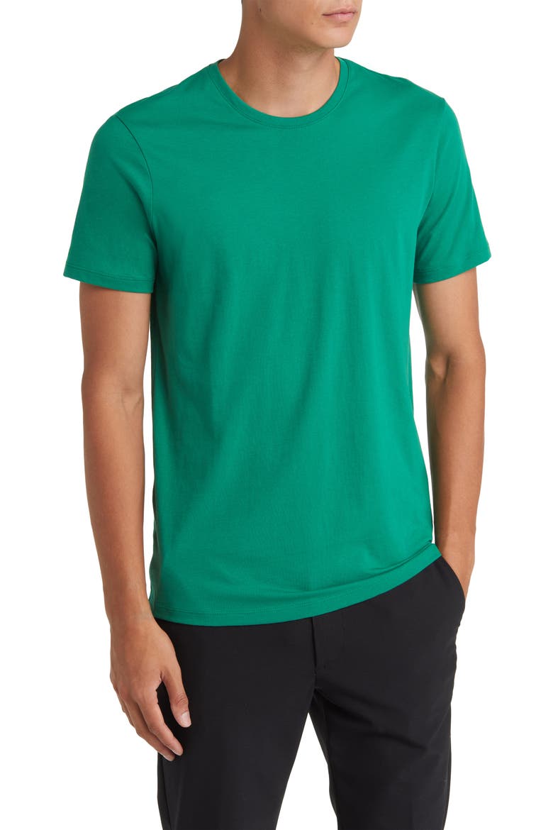 Pima Cotton T-Shirt, Main, color, VERDANT GREEN