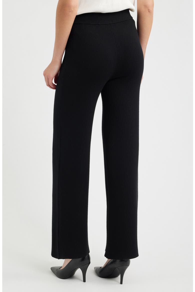 Wide Leg Sweater Pants, Alternate, color, ANNE BLACK