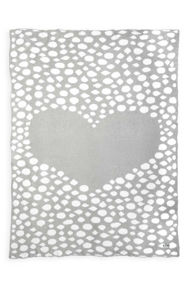 Little Giraffe Kids' Dolce Love Between the Lines Throw Blanket, Alternate, color, Sage Green