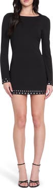 GUESS Kindra Stud Long Sleeve Minidress