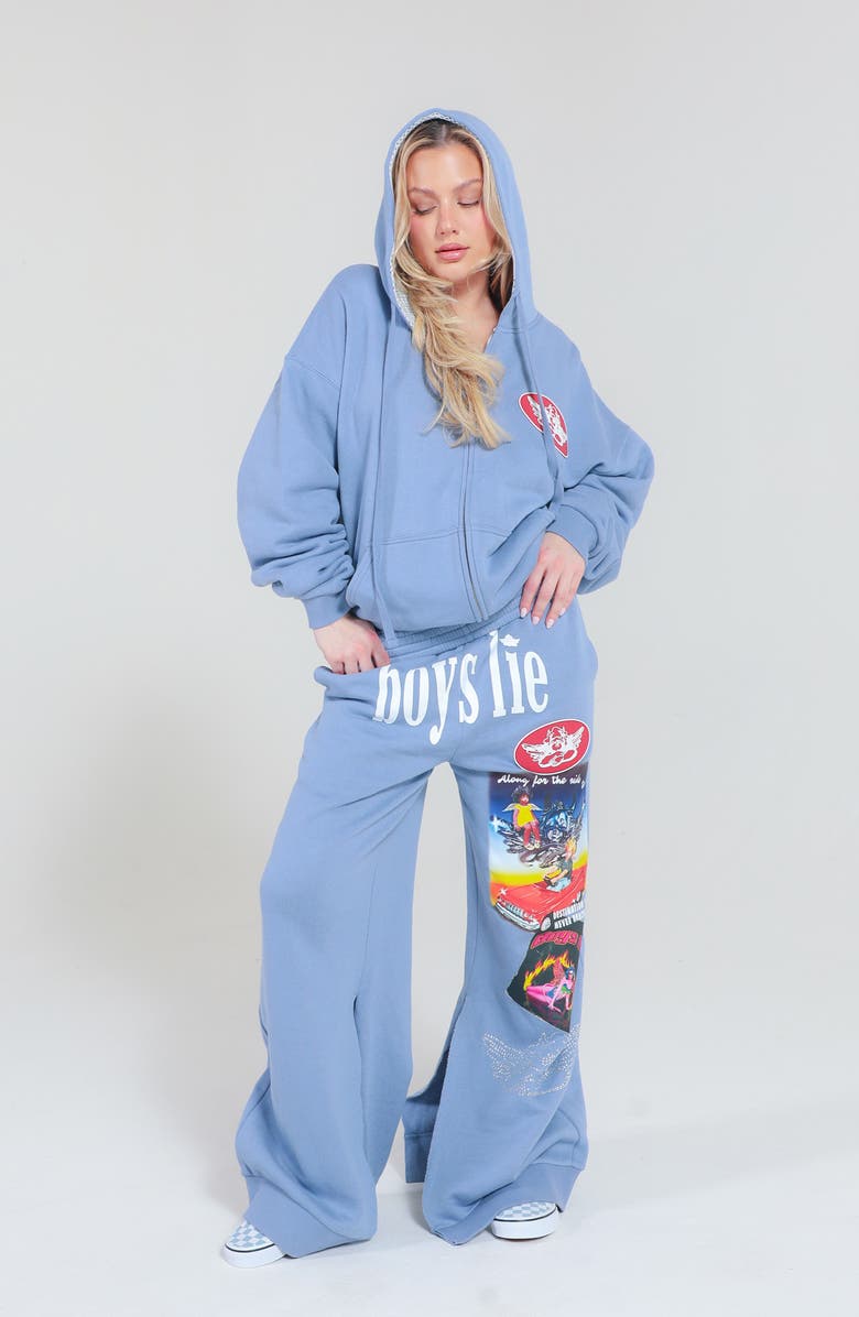 BOYS LIE Along the Ride to MM Sweatpants, Alternate, color, Grey