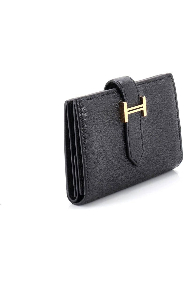 Pre-Owned Hermes Bearn Card Case Chevre Mysore, Alternate, color,
