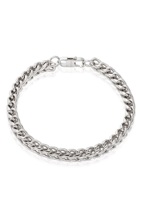 Mens' 6mm Franco Chain Bracelet