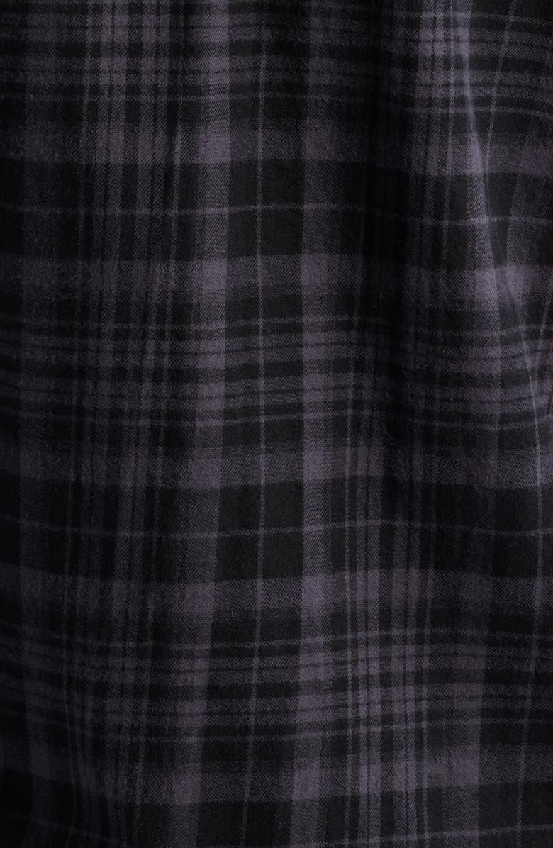 James Campbell Ysabel Trim Fit Plaid Cotton Button-Up Shirt, Alternate, color, Black