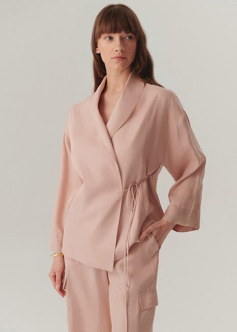 Molly Wrap Tie Modal Jacket