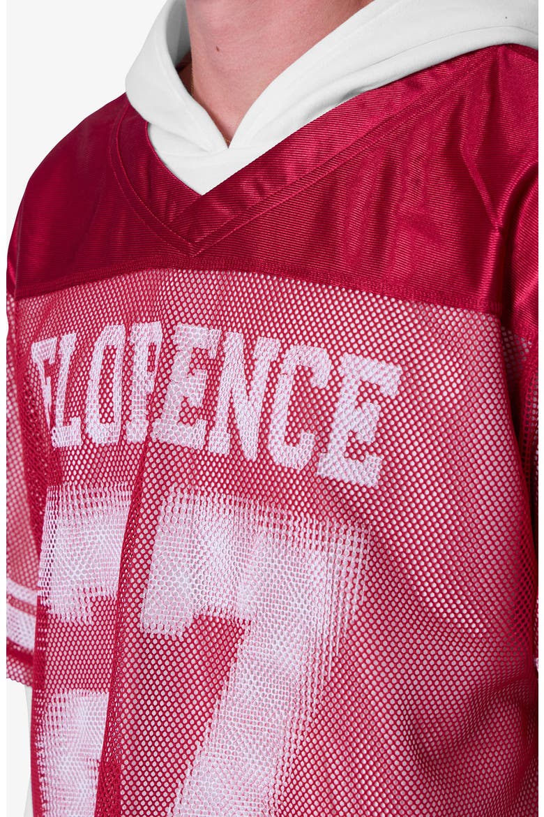 Layered Jersey Hoodie, Alternate, color, BURGUNDY