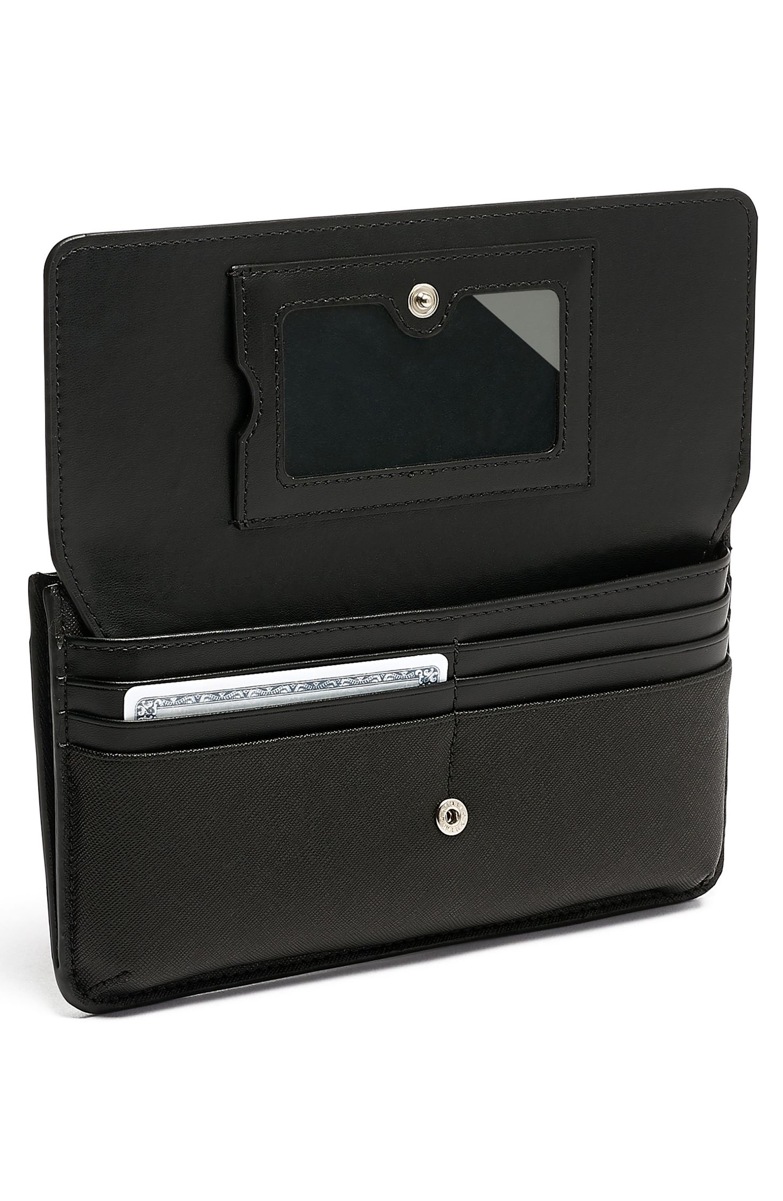 TUMI Leather Crossbody Wallet, Alternate, color, 