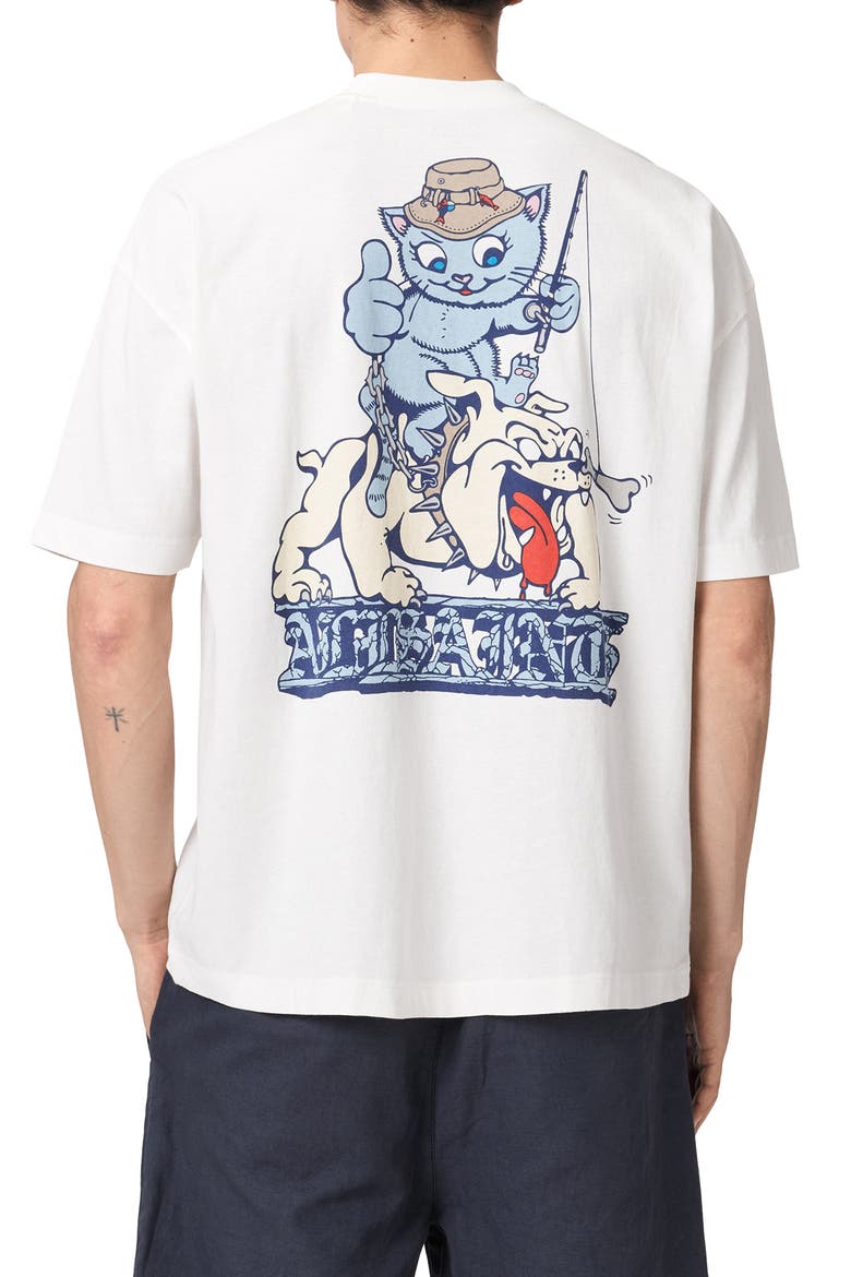 Catfish Graphic T-Shirt, Alternate, color, CHALK WHITE