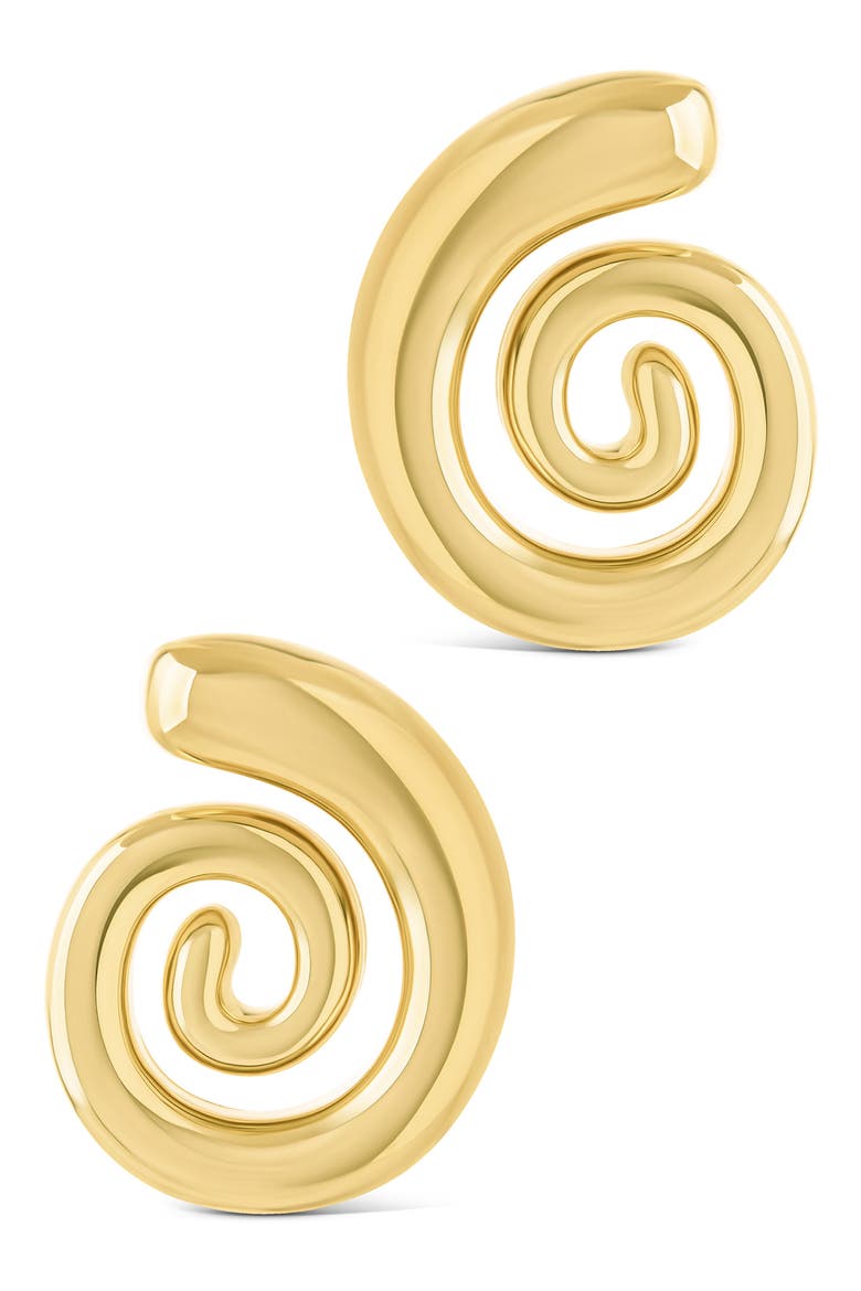 Celestia Swirl Drop Earrings, Alternate, color, GOLD