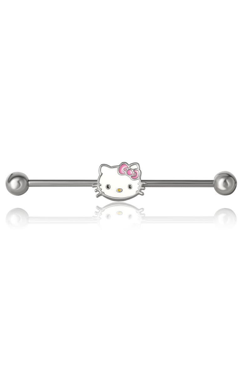 Hello Kitty Womens Cartilage Earring Jewelry, Main, color, Silver