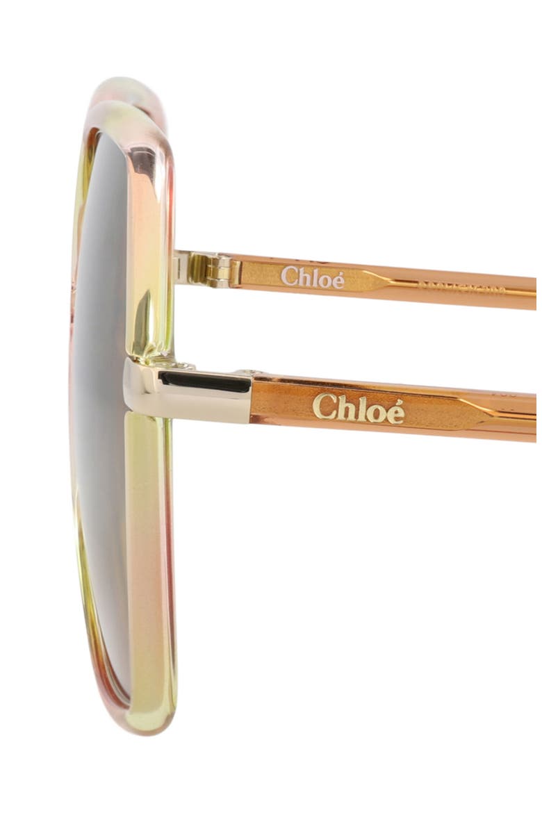 58mm Butterfly Sunglasses, Alternate, color, HAVANA ORANGE GREEN