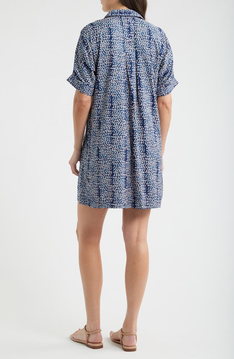 NIC+ZOE Devon Block Party Print Dress, Alternate, color, Indigo Multi