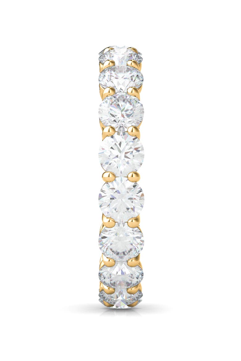Round Cut Lab Created Diamond 18K Gold Eternity Band Ring, Alternate, color, YELLOW GOLD