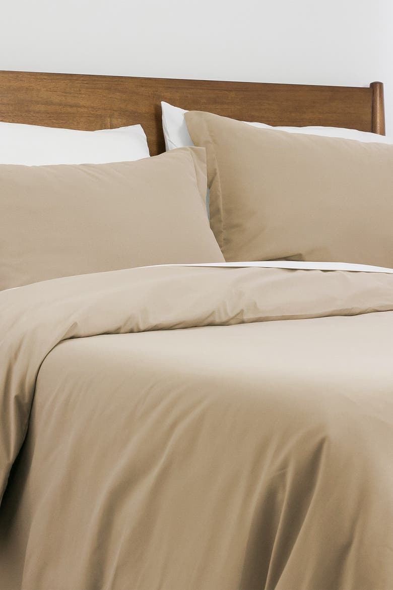 Luxury Essentials Duvet Cover Set, Main, color, WARM SAND