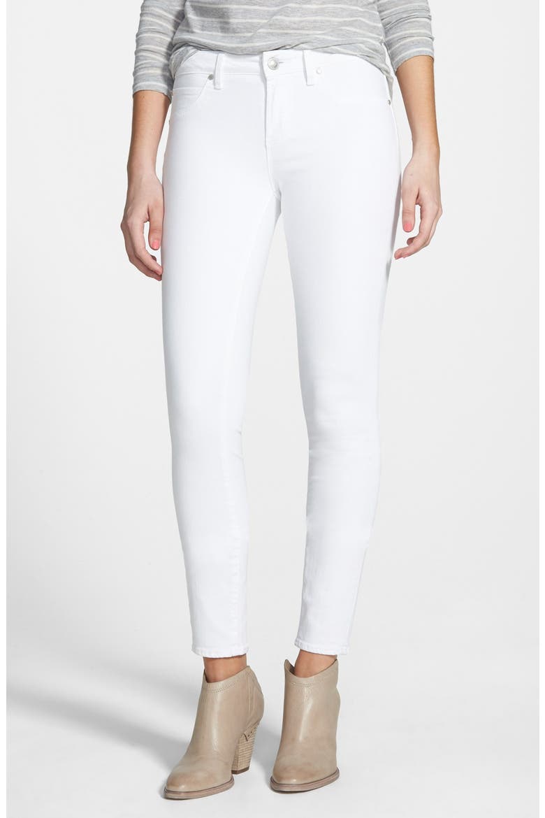 'Sarah' Skinny Jeans, Main, color, WHITE