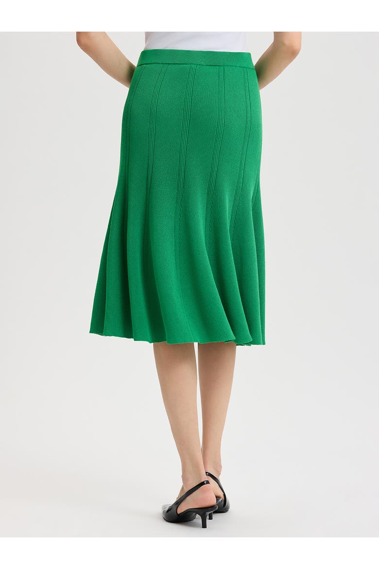 Flared Tonal Soft Knit Skirt, Alternate, color, Clover Field