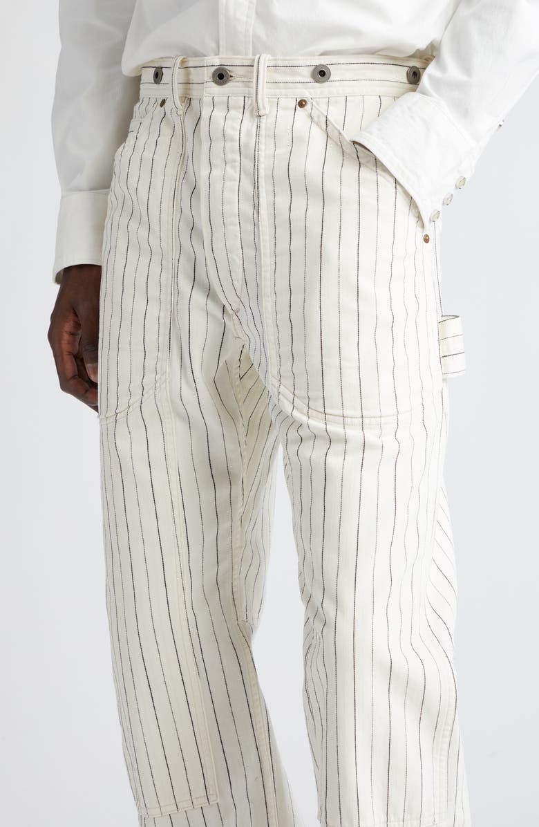 Double RL Moore Pinstripe Herringbone Carpenter Pants, Alternate, color, 