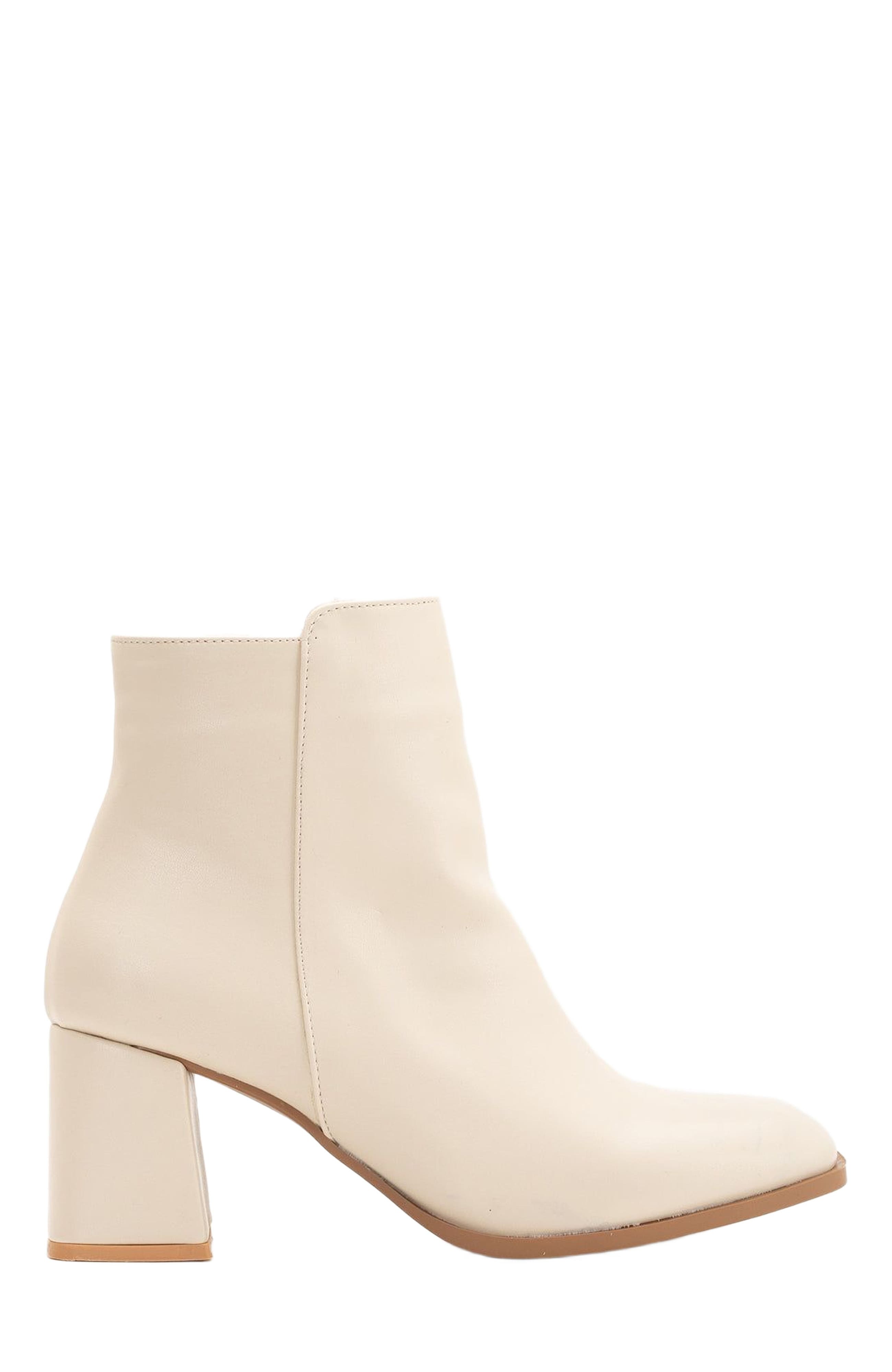 Forever & Always Shoes Nadine Ankle Boots, Main, color, Beige