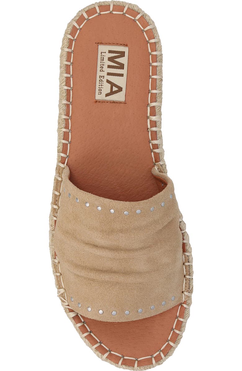MIA Limited Edition Dahya Espadrille Platform Slide Sandal, Alternate, color, Natural