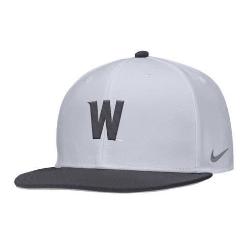 Men's Nike White Washington State Cougars On-Field Baseball Performance Fitted Hat