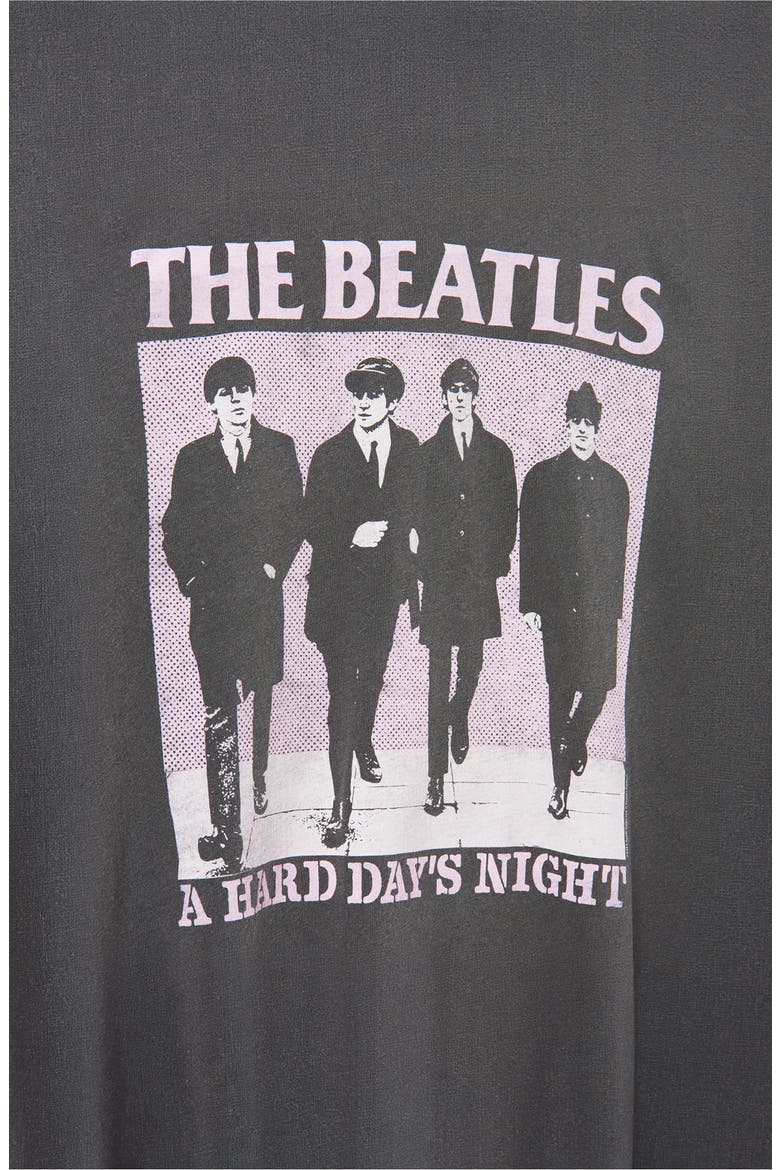The Beatles A Hard Day's Night Cotton Graphic T-Shirt, Alternate, color, VINTAGE BLACK