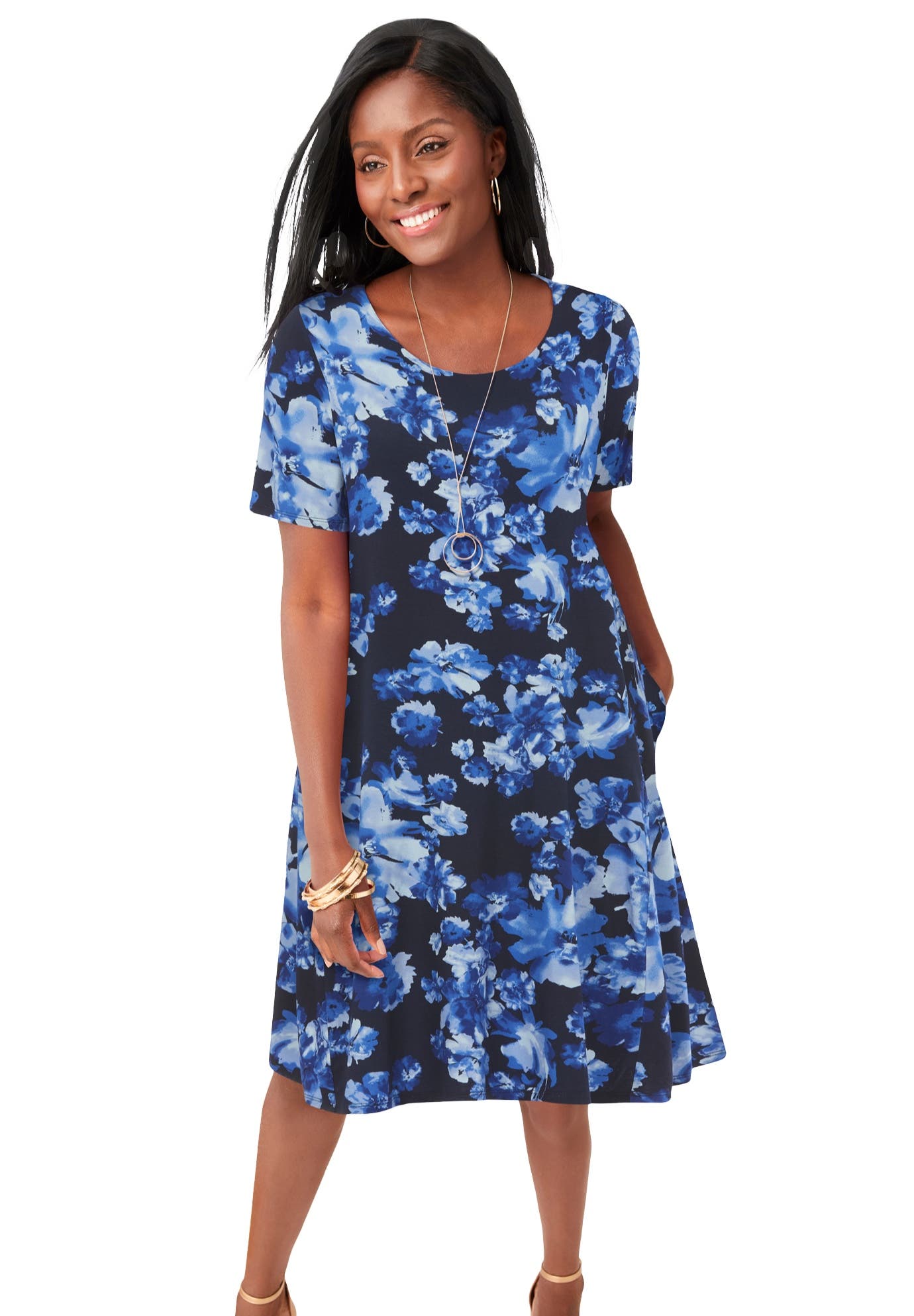 BLUE FLORAL PRINT
