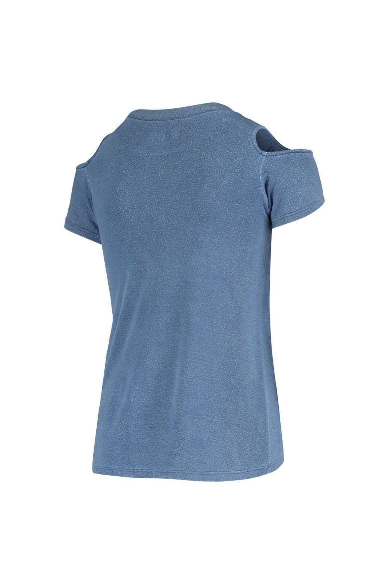 Girls Youth 5th & Ocean by New Era Blue San Jose Earthquakes Cold Shoulder T-Shirt, Alternate, color, Blue