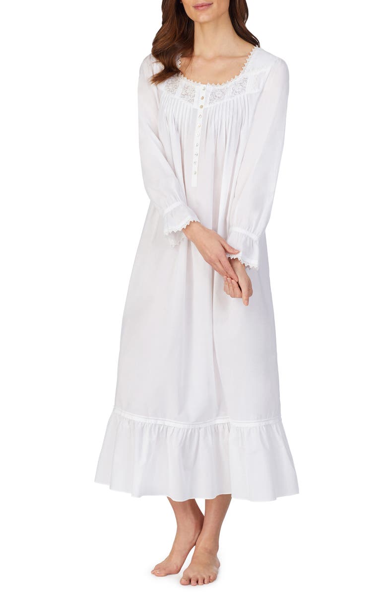 Eileen West Cotton Lawn Ballet Nightgown, Alternate, color,
