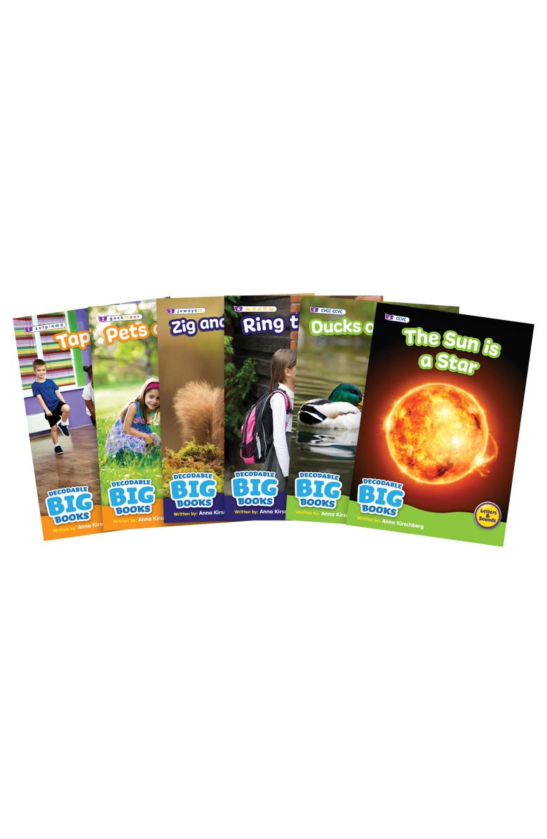 Beanstalk Books 6 Xl Decodable Nonfiction Big Books, Main, color, Multicolored