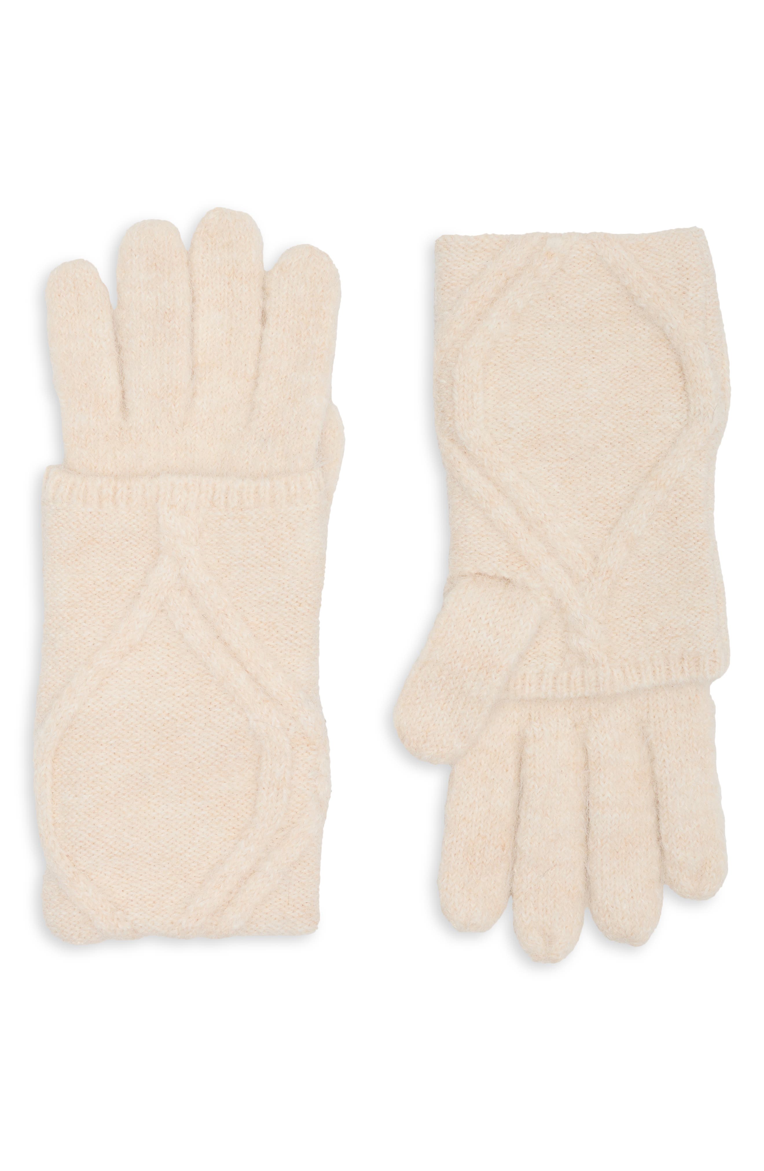 Cable Foldover Gloves