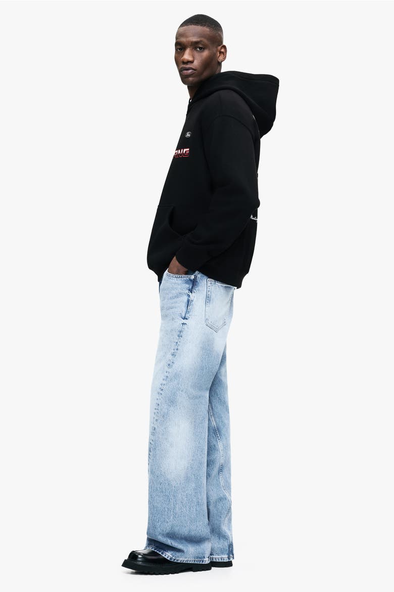 Loose Fit Hoodie, Alternate, color, Black/Ford