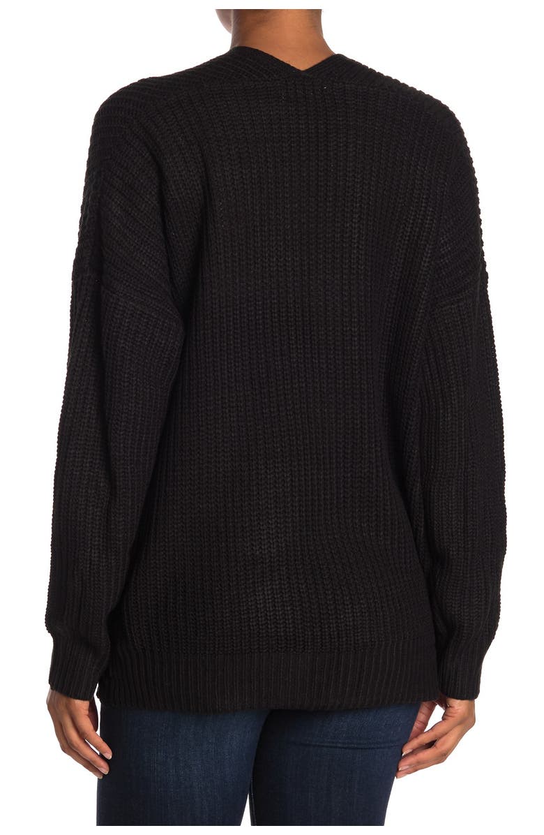 Double Zero Open Front Drop Shoulder Cardigan, Alternate, color, 