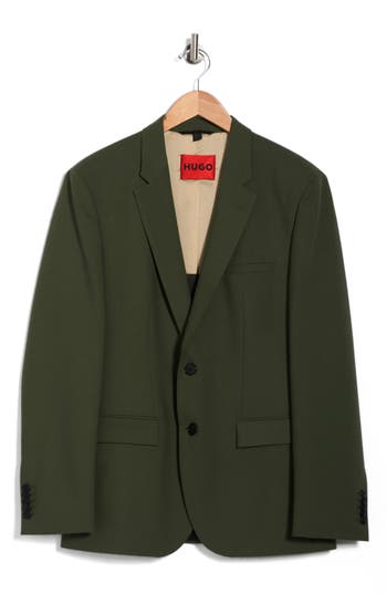 Hugo Boss Hugo Karl Sport Coat In Dark Green