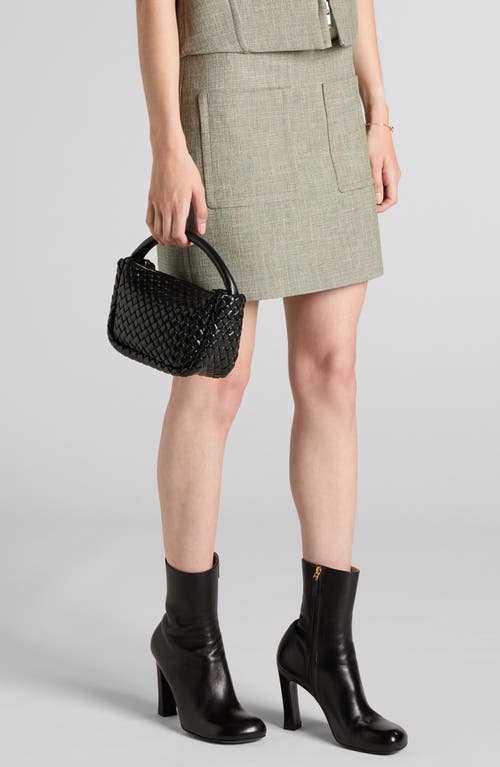 Bottega Veneta Cobble Intrecciato Mini Leather Tote Bag In 黑色