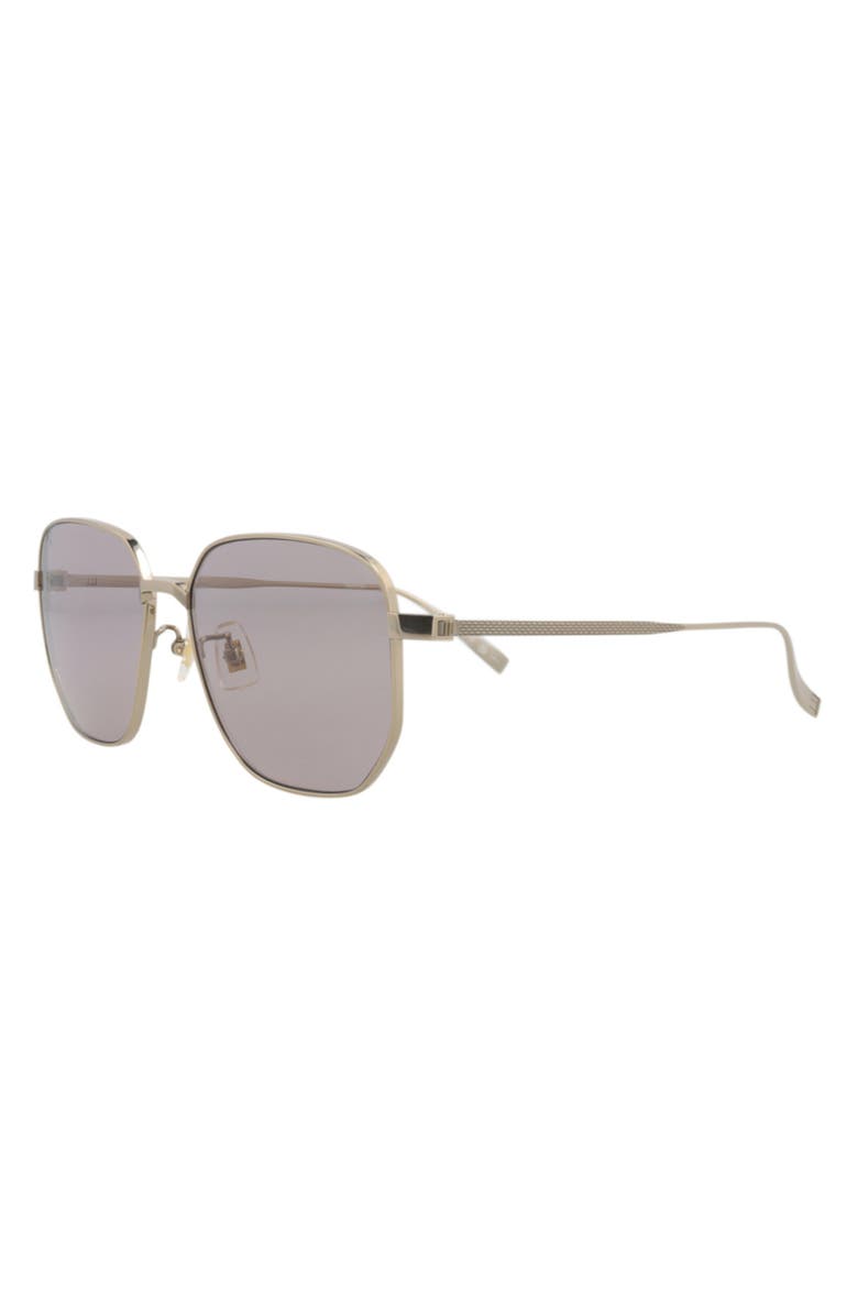 Dunhill 59mm Square Sunglasses, Alternate, color, Gold Gold Violet