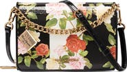 KARL LAGERFELD PARIS Lourdes Patent Floral Print Crossbody