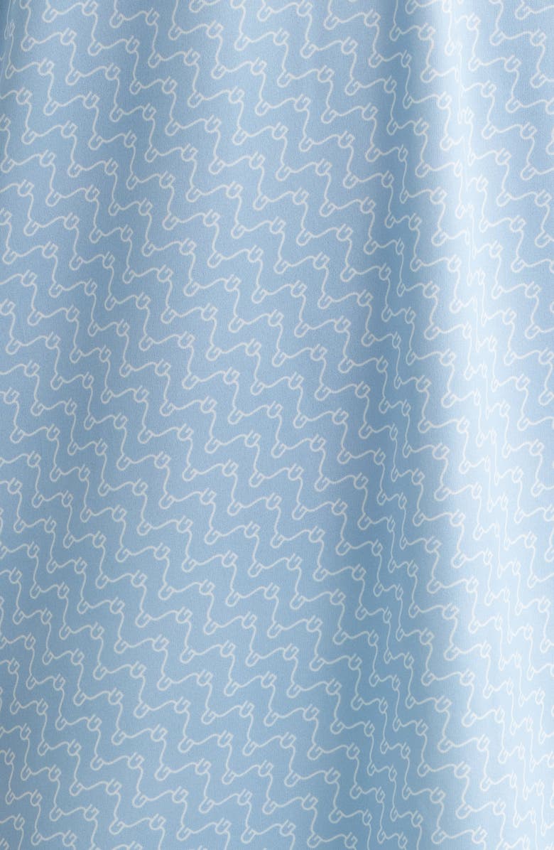 Greyson Rogue River Wave Print Performance Golf Polo, Alternate, color, Wolf Blue