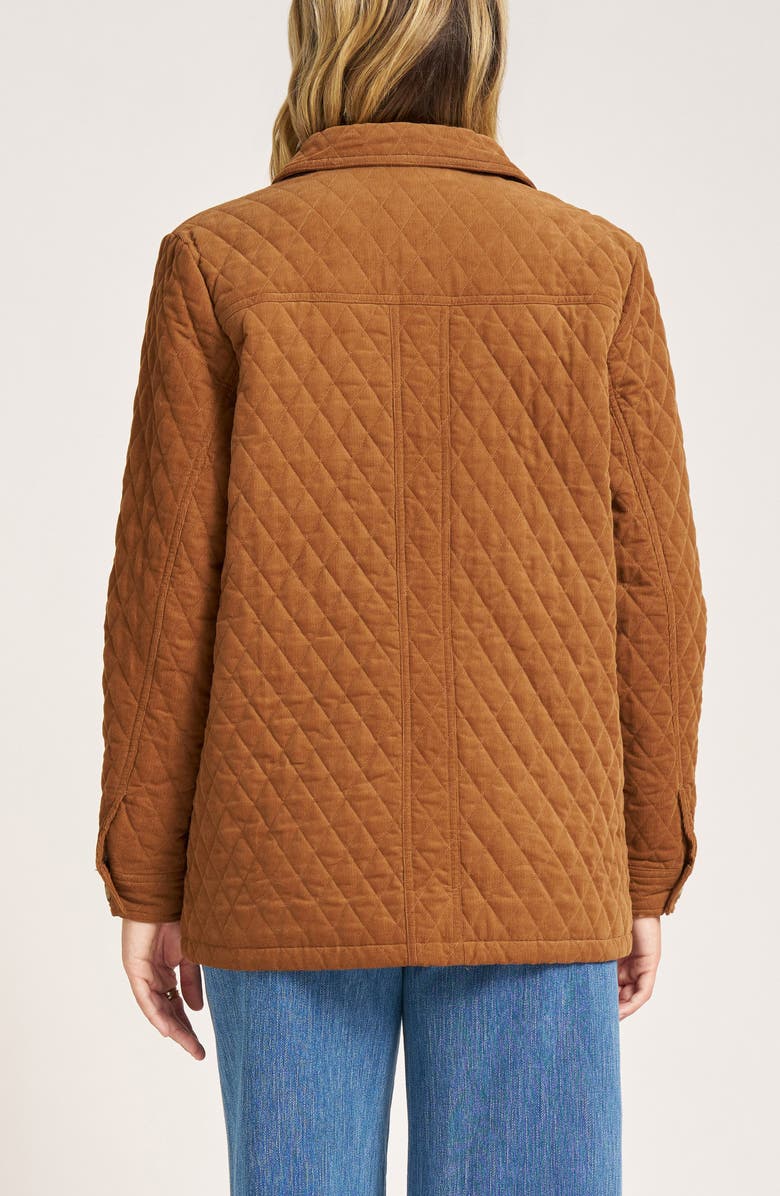 matty m. Canyon Quilted Corduroy Barn Jacket, Alternate, color, Spice