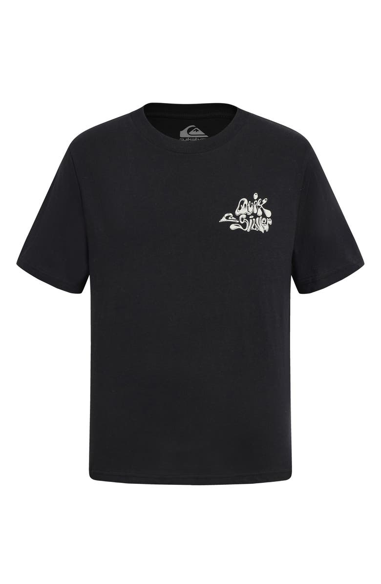 Quiksilver Kids' Glob Cotton Graphic T-Shirt, Main, color, Black