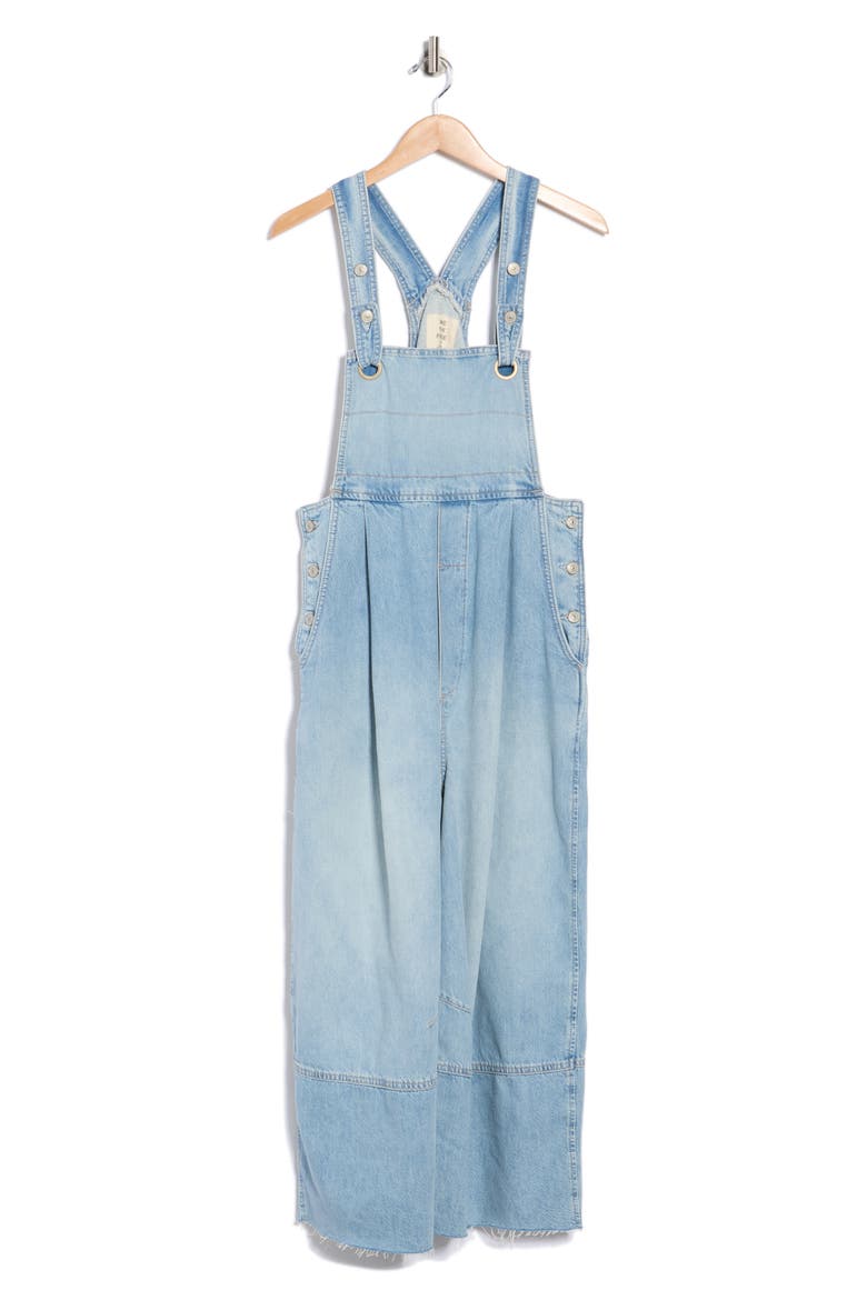 Rambler Denim Overalls, Alternate, color, SKY