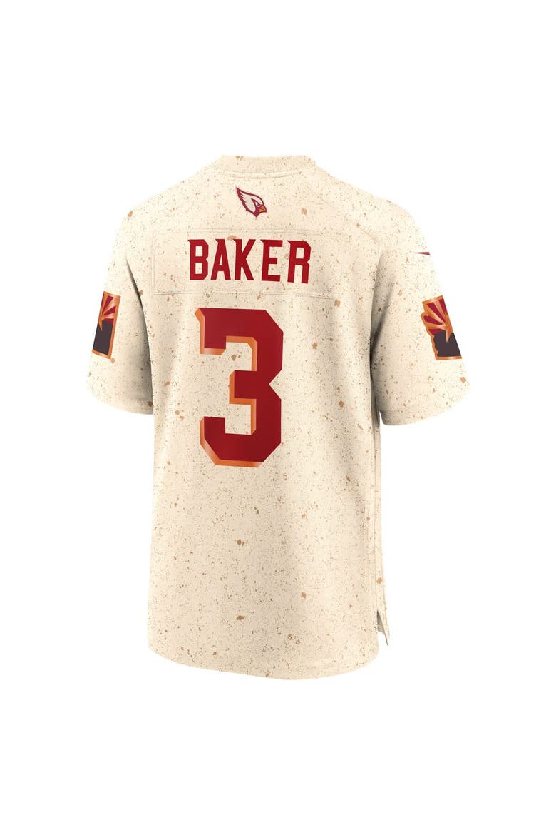 Men's Nike Budda Baker Natural Arizona Cardinals 2025 Rivalries Collection Game Jersey, Alternate, color, Natural