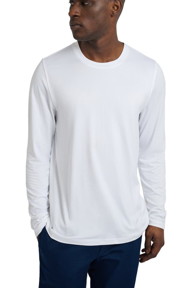 Men's Long Sleeve Sun Tee, Alternate, color, WHITE
