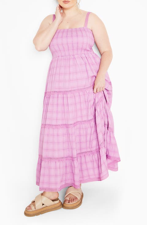 Dakota Tiered Maxi Sundress (Plus)